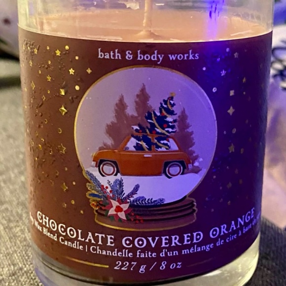 Bath & Body Works Chocolate Covered Orange Candle Winter 2024 single wick - Picture 1 of 4